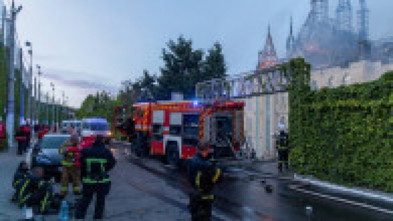 "Castelul lui Harry Potter" din Ucraina a ars după ce rușii l-au lovit cu o rachetă FOTO: Profimedia Images | Poza 5 din 8