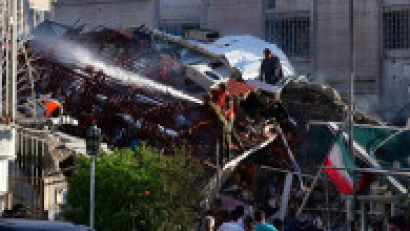 Consulatul iranian din Damasc a fost lovit cu rachete lansate de avioane de luptă ale Israelului. Foto: Profimedia | Poza 10 din 10