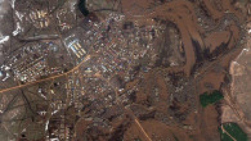 Efectele inundațiilor catastrofale în Rusia se văd din satelit, arată imagini surprinse de compania americană Maxar Technologies. FOTO: Profimedia Images | Poza 6 din 10