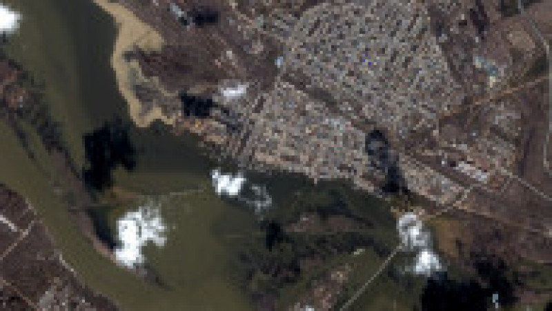 Efectele inundațiilor catastrofale în Rusia se văd din satelit, arată imagini surprinse de compania americană Maxar Technologies. FOTO: Profimedia Images | Poza 5 din 10