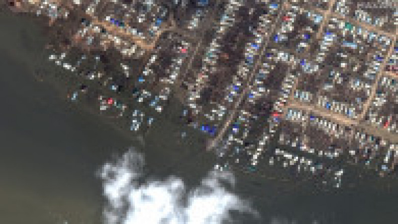 Efectele inundațiilor catastrofale în Rusia se văd din satelit, arată imagini surprinse de compania americană Maxar Technologies. FOTO: Profimedia Images | Poza 4 din 10