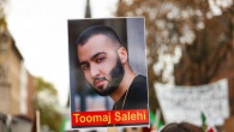 Oamenii au protestat în Iran și în mai multe state împotriva arestarii rapperului Toomaj Salehi FOTO: Profimedia Images | Poza 3 din 9