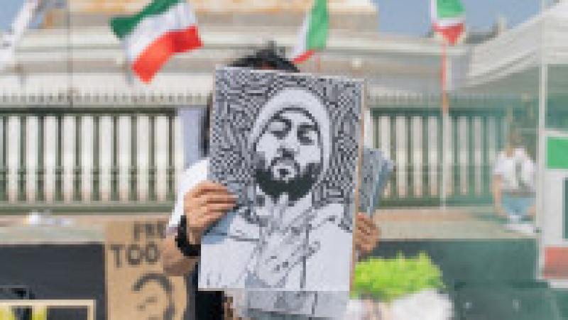 Oamenii au protestat în Iran și în mai multe state împotriva arestarii rapperului Toomaj Salehi FOTO: Profimedia Images | Poza 4 din 9