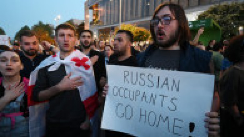 „Marș pentru Europa”, în capitala Georgiei, Tbilisi. Sursa foto: Profimedia Images | Poza 4 din 16