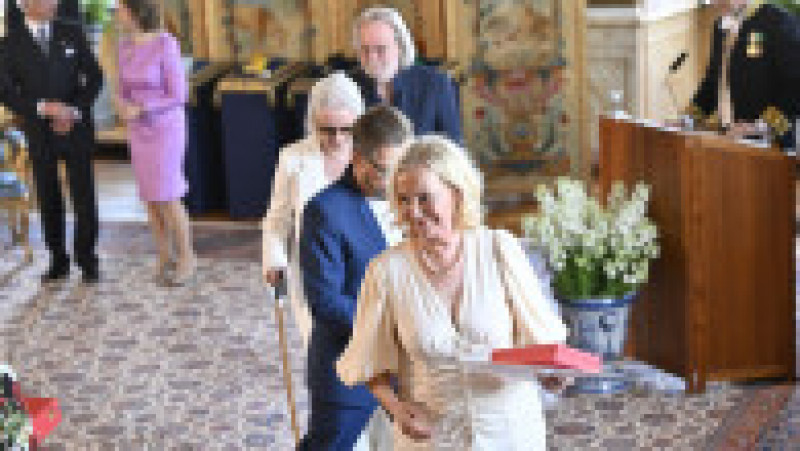 Cei patru membri ai trupei ABBA au fost premiaţi pentru "realizările lor remarcabile în muzica suedeză şi internaţională". Sursa foto: Profimedia Images | Poza 12 din 16