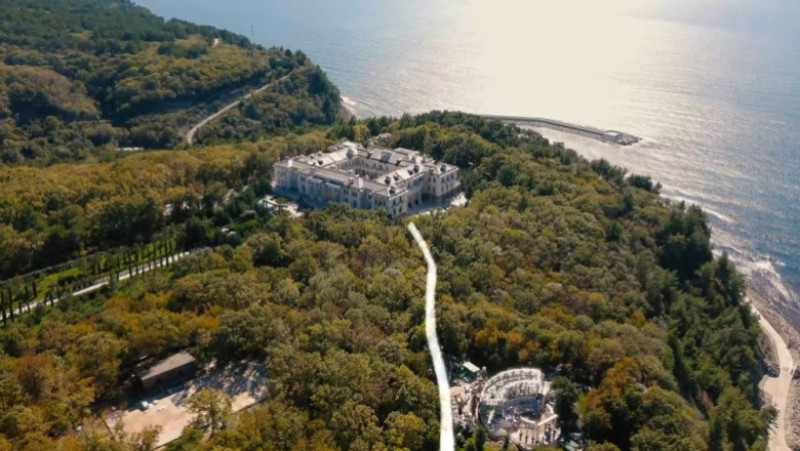Palatul lui Putin de la malul Mării Negre. Foto: navalny.com