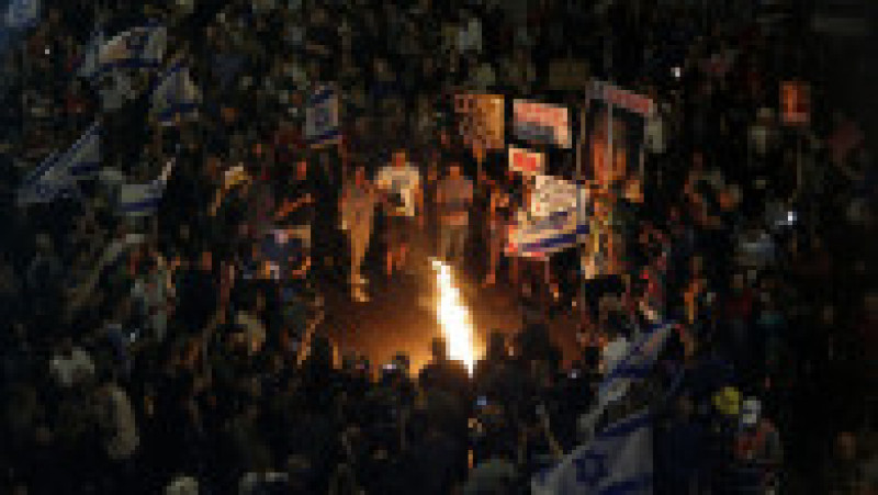 Protest cu mii de oameni la Tel Aviv pentru aducerea acasă a ostaticilor. FOTO: Profimedia Images | Poza 7 din 10