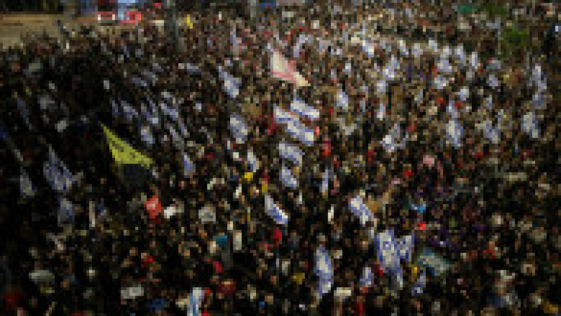Protest cu mii de oameni la Tel Aviv pentru aducerea acasă a ostaticilor. FOTO: Profimedia Images | Poza 3 din 10