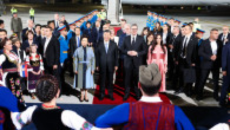Președintele chinez a ajuns marți seara în Serbia, a doua etapă a turneului său european. Foto: Profimedia Images | Poza 6 din 6