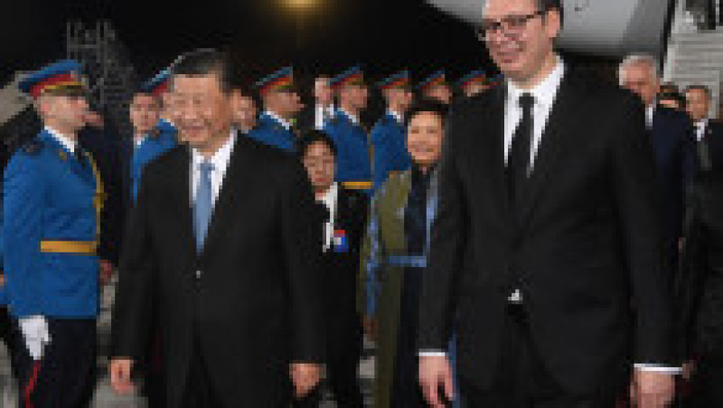 Președintele chinez a ajuns marți seara în Serbia, a doua etapă a turneului său european. Foto: Profimedia Images | Poza 2 din 6
