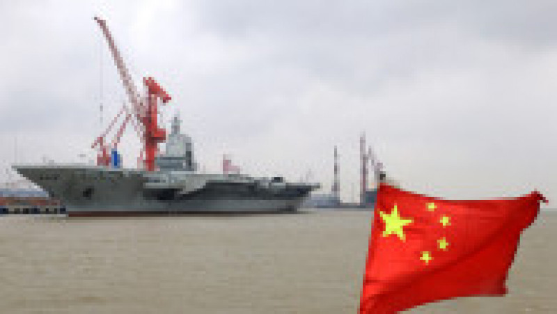 "Fujian", cel mai modern portavion al Chinei, începe testele pe mare. FOTO: Profimedia Images | Poza 3 din 11