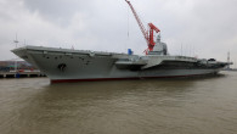 "Fujian", cel mai modern portavion al Chinei, începe testele pe mare. FOTO: Profimedia Images | Poza 1 din 11