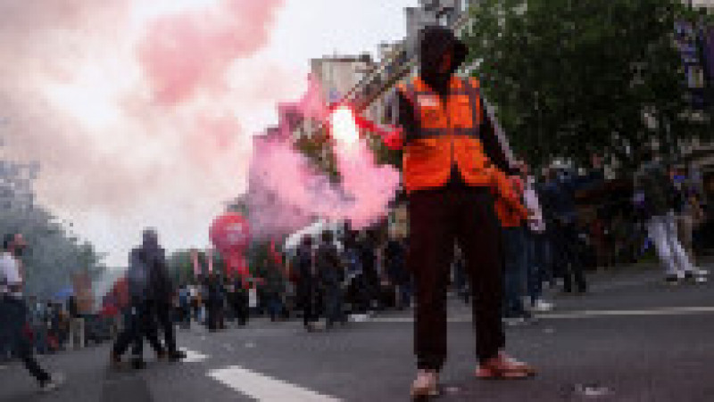 Proteste în mai multe orașe din Franța de 1 Mai. Foto: Profimedia | Poza 10 din 25