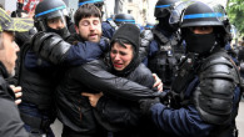 Proteste în mai multe orașe din Franța de 1 Mai. Foto: Profimedia | Poza 7 din 25