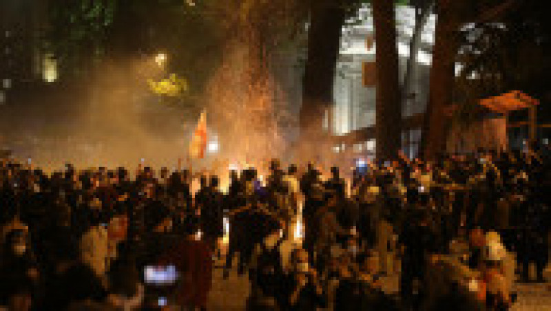 Proteste violente în capitala Georgiei, Tbilisi. FOTO: Profimedia Images | Poza 17 din 24