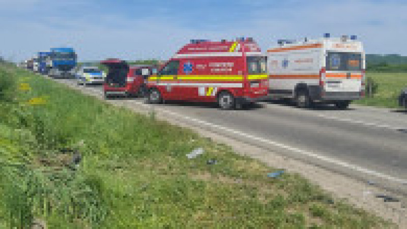Accident cu 4 victime, pe un drum din județul Satu Mare. Sursa foto: ISU Satu Mare | Poza 3 din 3