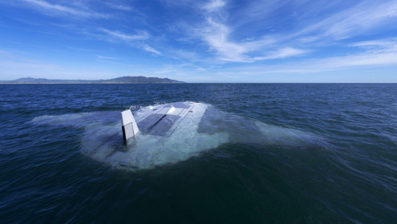 Cel mai nou model de
dronă subacvatică dezvoltată de americani este Manta Ray. Foto: Profimedia Images