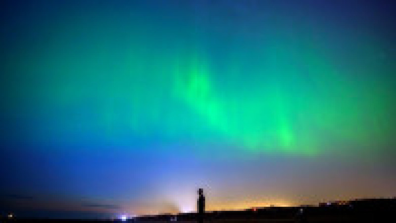 Furtuna solară de o intensitate rară care a provocat aurora boreală ar putea continua în decursul weekendului. Foto: Profimedia Images | Poza 22 din 39