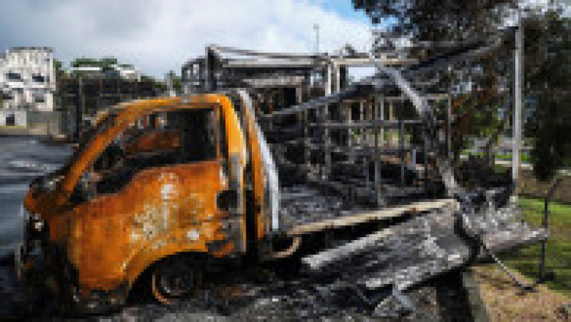Protestatarii din Noua Caledonie au incendiat vehicule, magazine și clădiri publice. FOTO: Profimedia Images | Poza 9 din 28
