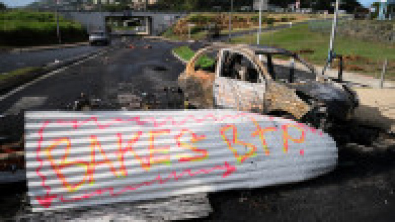 Protestatarii din Noua Caledonie au incendiat vehicule, magazine și clădiri publice. FOTO: Profimedia Images | Poza 15 din 28