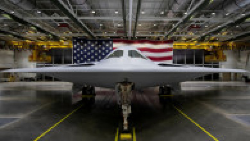 Northrop Grumman, producătorul bombardierului, a lăudat avionul ca fiind „prima aeronavă de a 6-a generație din lume”. Foto: Profimedia Images | Poza 13 din 14