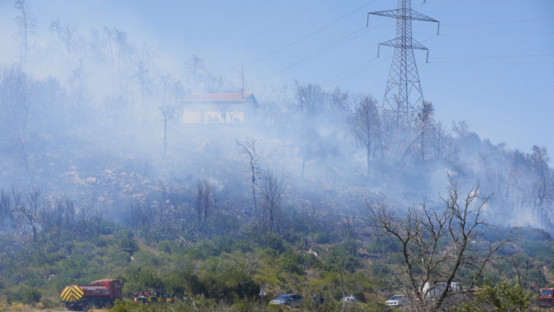 Incendiu de amploare în apropiere de Atena. Foto: Profimedia