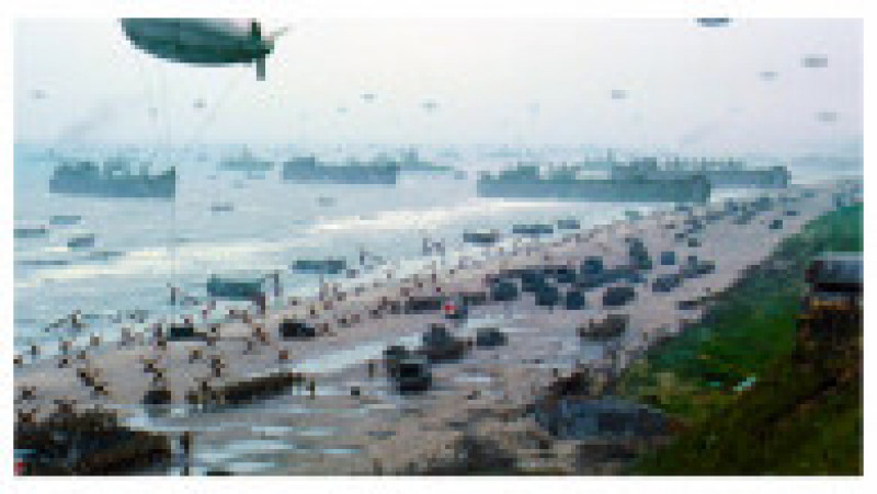Plaja Omaha, Normandia, iunie 1944. Foto: Profimedia Images | Poza 2 din 16