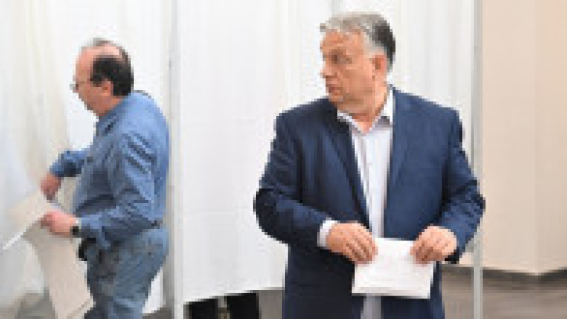 Premierul guvenrului Ungariei, la vot, la europarlamentare. Foto: Profiemdia Images | Poza 4 din 25