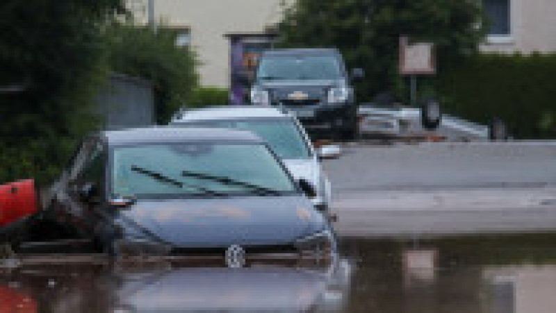 Ploile torenţiale au provocat inundaţii pe scară largă în sudul Germaniei. Foto: Profimedia | Poza 6 din 12