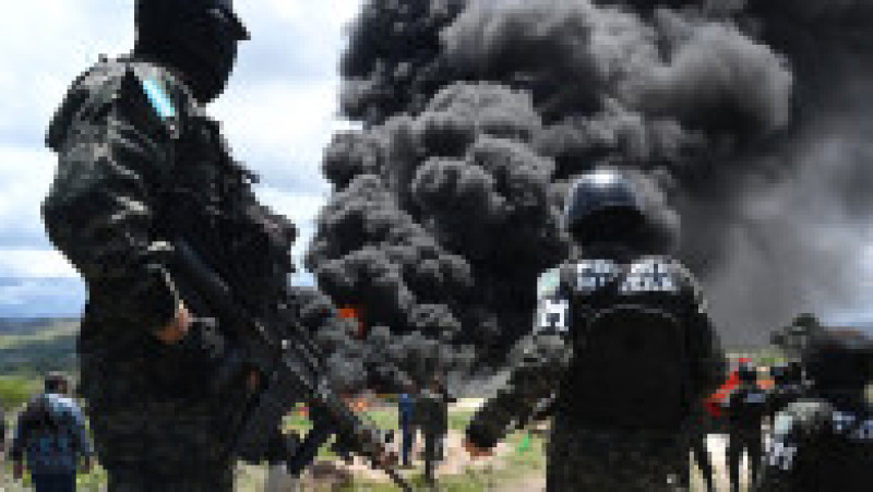 Autoritățile din Honduras au ars peste 5,6 tone de cocaină în cadrul unei ample operațiuni antidrog. FOTO Profimedia Images | Poza 2 din 12