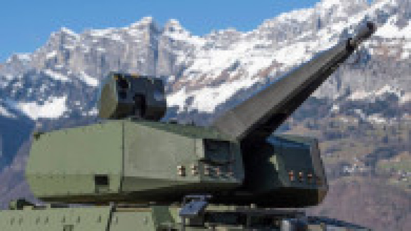 Turela Skyranger poate fi dotată și cu rachete antiaeriene. Captură foto: X | Poza 7 din 9