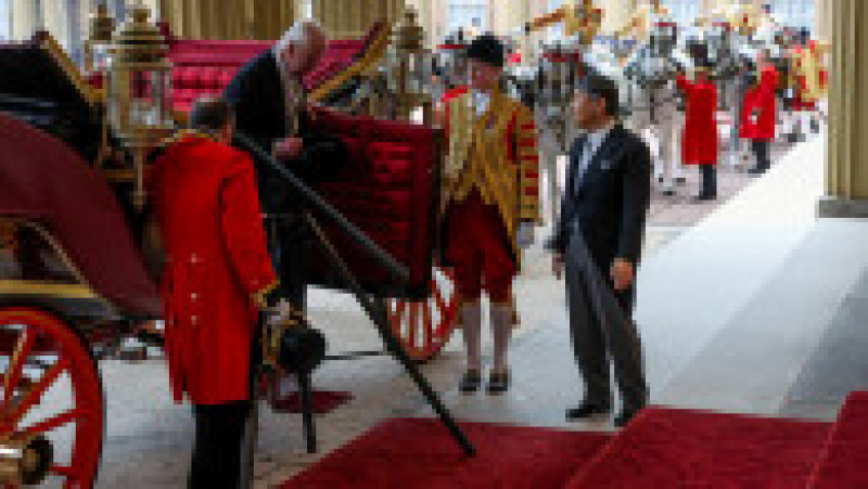 Împăratul Japoniei Naruhito și regele Charles al Marii Britanii ajung la Palatul Buckingham din Londra. Foto: Profimedia Images | Poza 9 din 11