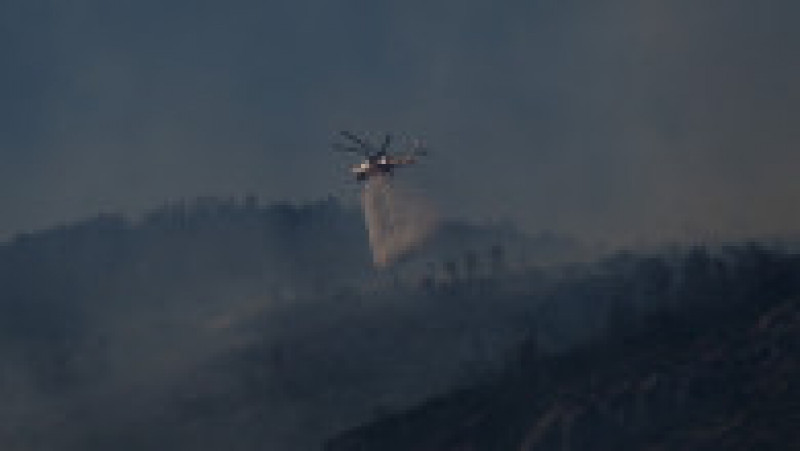 Un incendiu de pădure a izbucnit sâmbătă după-amiază pe Muntele Parnitha, în apropiere de Atena. FOTO: Profimedia Images | Poza 4 din 5