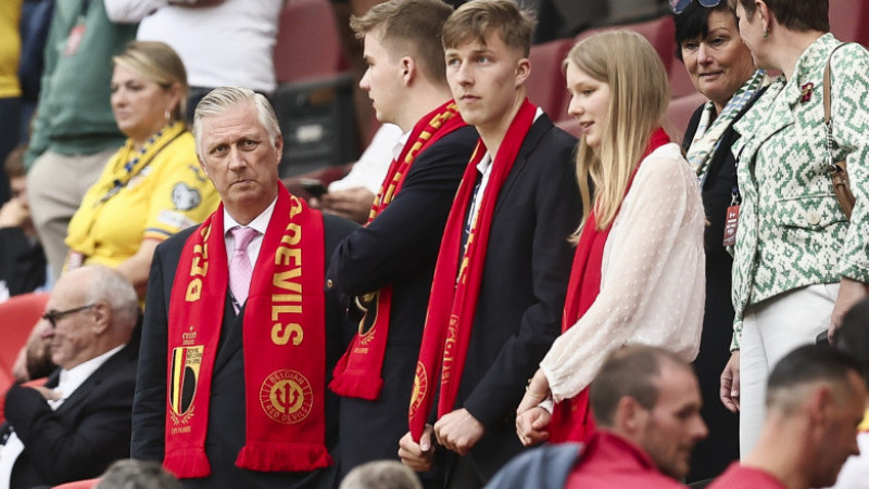 Regele Philippe al Belgiei a fost prezent, sâmbătă seară, la meciul cu România de la Koln. FOTO: Profimedia Images