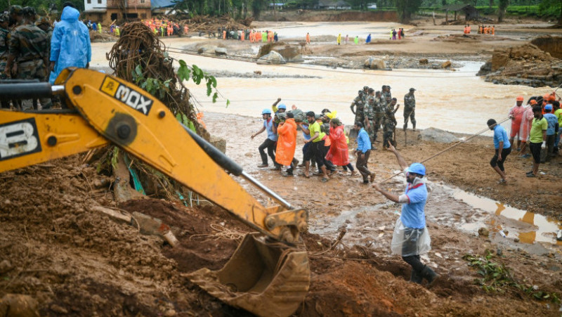 Alunecări de teren în Kerala, India. Foto: Profimedia Images 