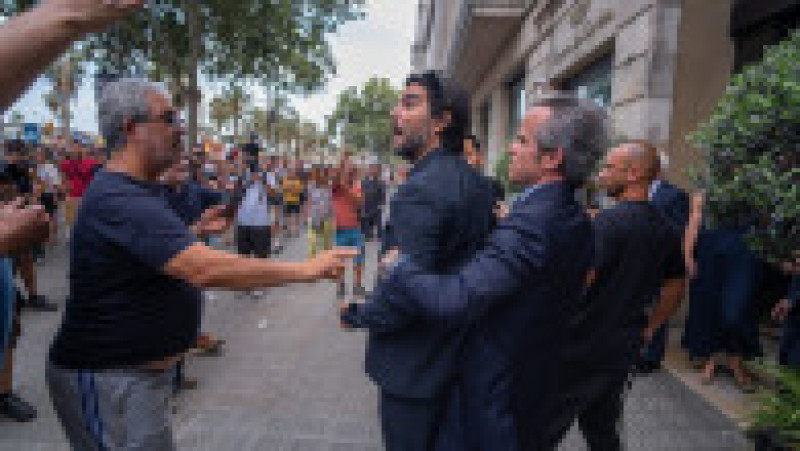 Mii de persoane au ieșit în stradă și au manifestat la Barcelona împotriva turismului excesiv. FOTO: Profimedia Images | Poza 7 din 10