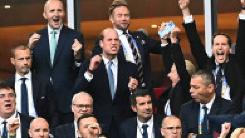 Prințul William a fost prezent sâmbătă seara pe Dusseldorf Arena, unde a trăit din plin emoțiile partidei Anglia-Elveția, la EURO 2024. FOTO: Profimedia Images | Poza 6 din 15