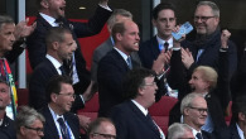 Prințul William a fost prezent sâmbătă seara pe Dusseldorf Arena, unde a trăit din plin emoțiile partidei Anglia-Elveția, la EURO 2024. FOTO: Profimedia Images | Poza 7 din 15