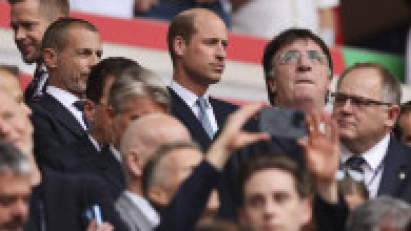 Prințul William a fost prezent sâmbătă seara pe Dusseldorf Arena, unde a trăit din plin emoțiile partidei Anglia-Elveția, la EURO 2024. FOTO: Profimedia Images | Poza 15 din 15
