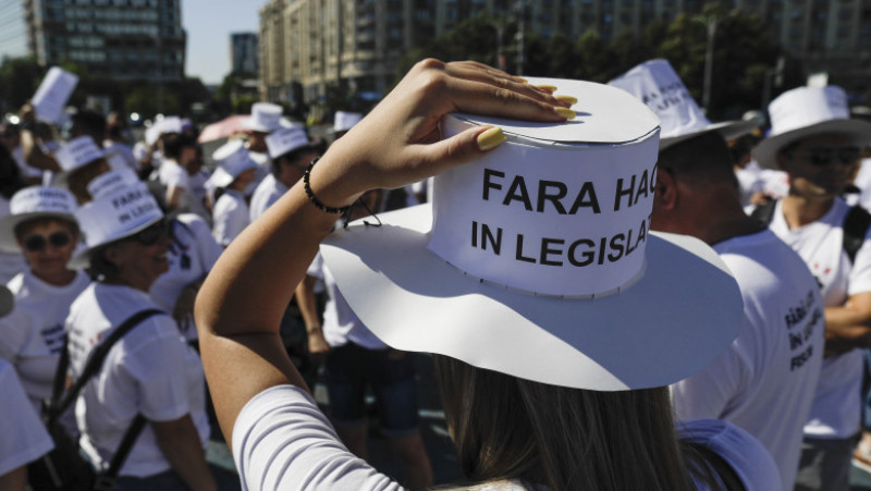 Contabilii și antreprenorii au protestat în stradă față de modificările la legislația fiscală. Foto: INQUAM Photos / Octav Ganea