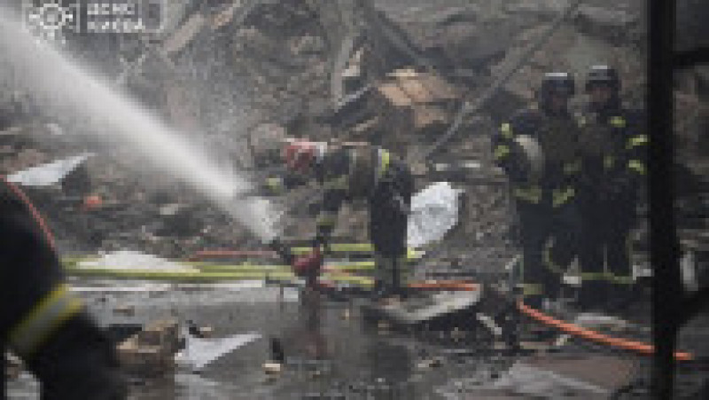 Cel mai mare spital de copii din Kiev a fost lovit luni de o rachetă rusească. FOTO: Profimedia Images | Poza 12 din 23