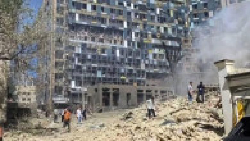Cel mai mare spital de copii din Kiev a fost lovit luni de o rachetă rusească. FOTO: Profimedia Images | Poza 10 din 23