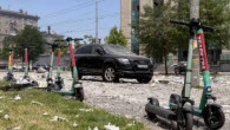 Cel mai mare spital de copii din Kiev a fost lovit luni de o rachetă rusească. FOTO: Profimedia Images | Poza 4 din 23