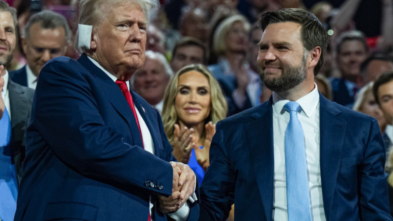 JD Vance l-a criticat dur pe Trump în trecut. Acum, el a devenit unul dintre cei mai mari susținători ai săi. Foto: Profimedia Images