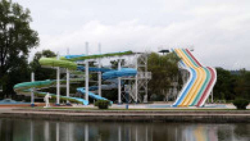 Tabăra de vară din Wonsan are și un parc de distracții acvatic. Foto: Profimedia Images | Poza 7 din 14