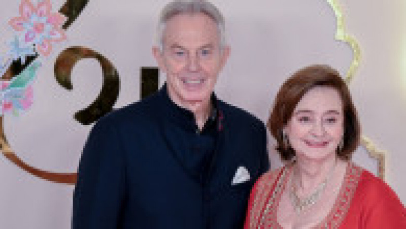 Fostul premier britanic Tony Blair și soția sa. Foto: Profimedia | Poza 7 din 19