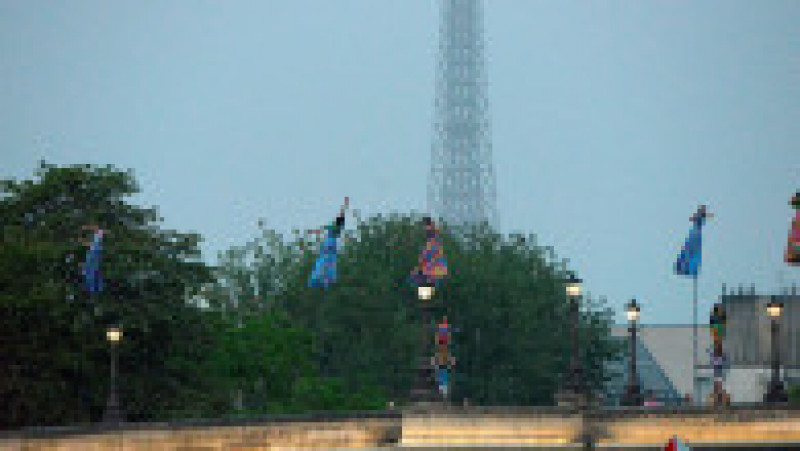 Opening Cerimony run the River Seine during Opening Ceremony, Olympic Games Paris 2024 in Paris, France, July 26 2024,Image: 892738300, License: Rights-managed, Restrictions: No Italy., Model Release: no | Poza 10 din 11