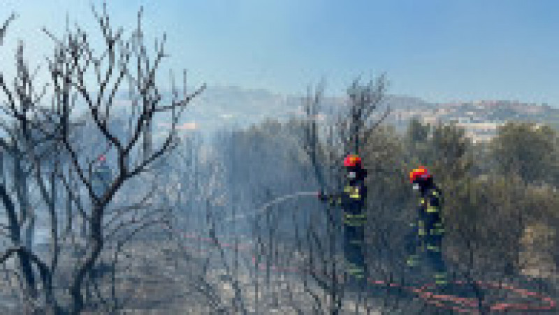 Pompierii români intervin pentru a stinge incendiile din Grecia. Foto: IGSU | Poza 5 din 5