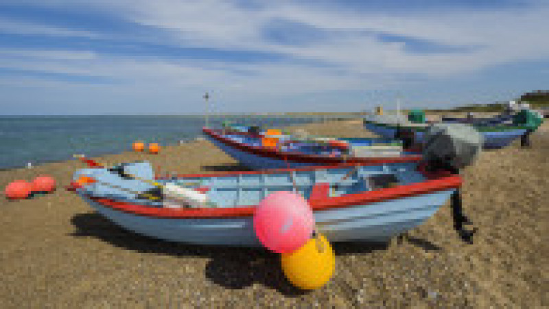 Colorful Fishing Boats on the Beach, Klitmøller, Klittmoller, North Jutland, Denmark | Poza 6 din 6