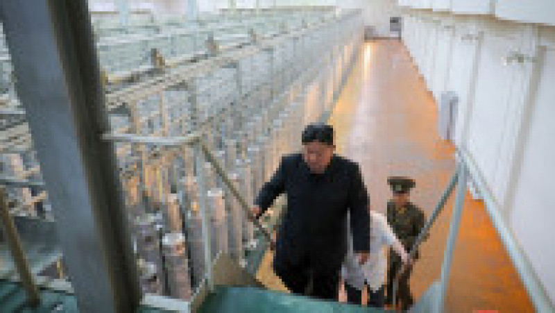 Kim Jong un, în inspecție la un centru de îmbogățire a uraniului. Foto: Profimedia Images | Poza 5 din 5